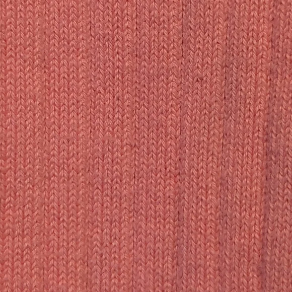 Talbots LP Zip Up Cardigan pink salmon vintage partial ribbing - Picture 4 of 9